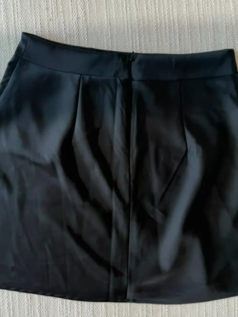 Forever 21 Black Satin Circle Skirt